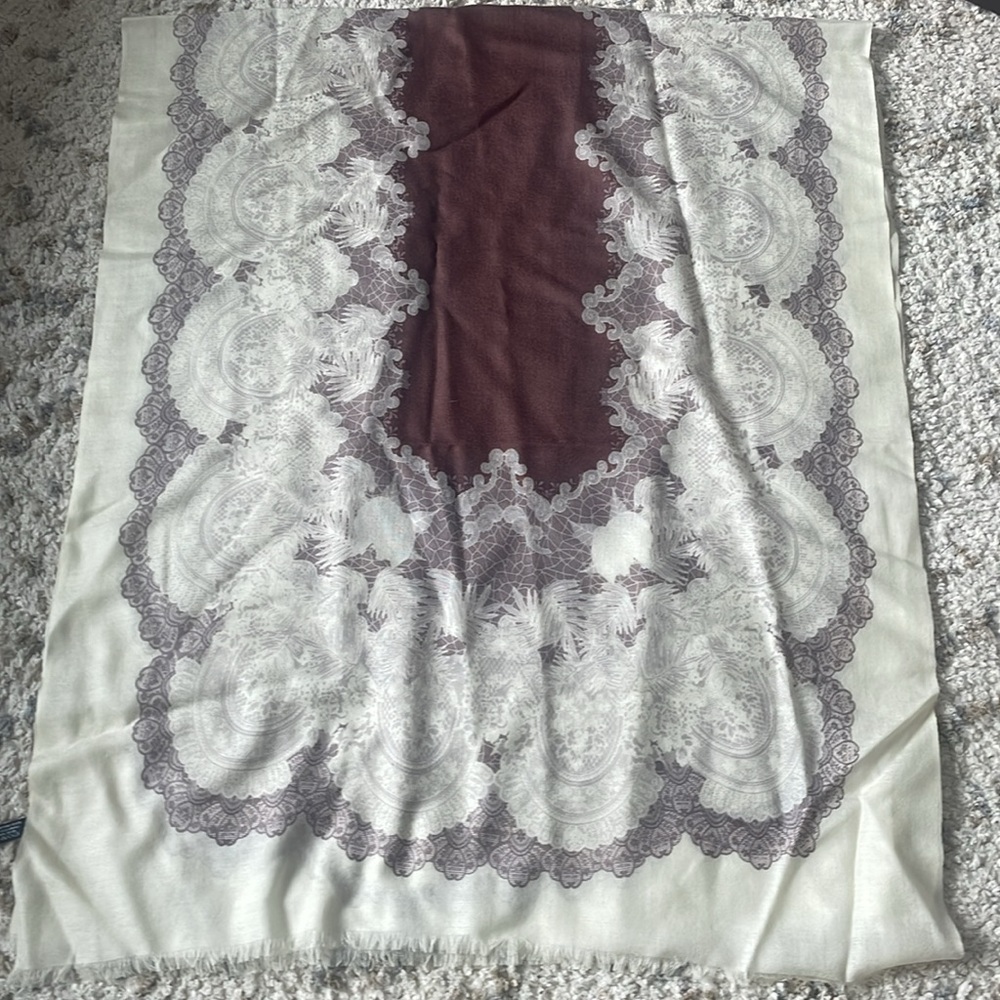 Ugg 100% Australian Wool Print Scarf